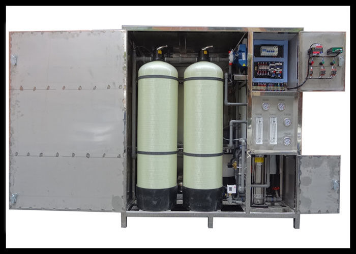 Full Closed High - Tech Water Treatment Accessories 500LPH Commerical RO System With Wheels For Easy Moving